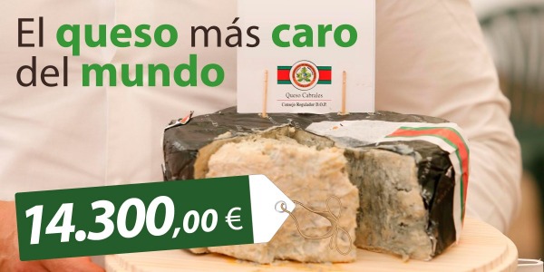 Un Cabrales, el queso subastado más caro del mundo